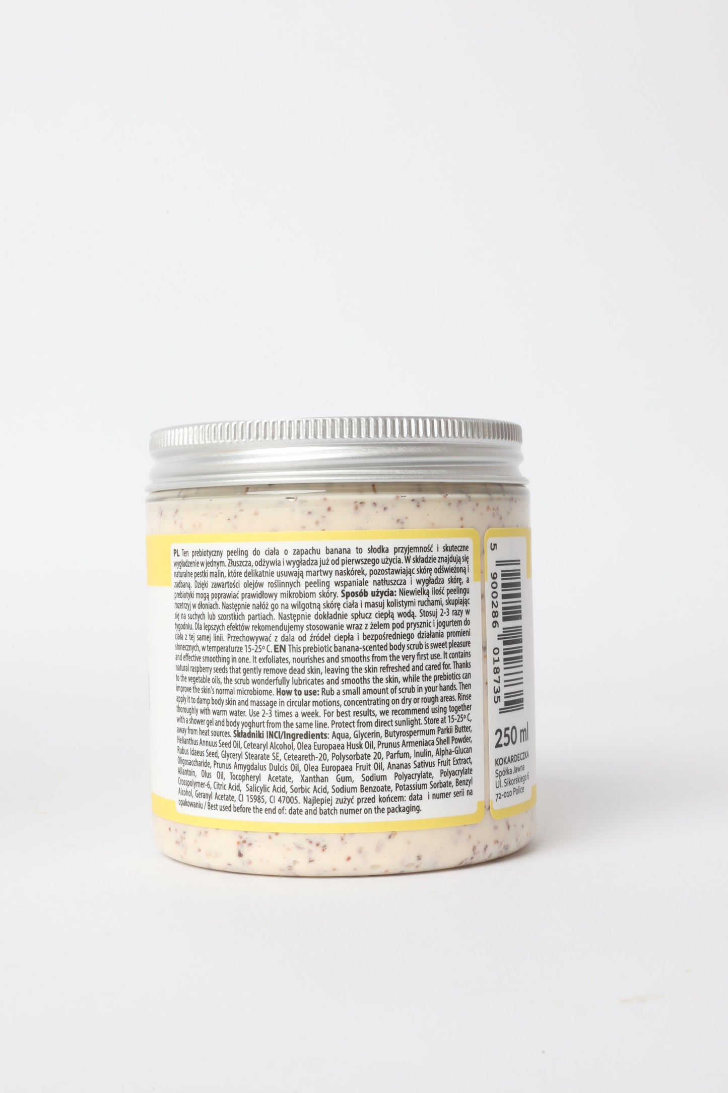 Peeling prebiotyczny do ciała BANAN 250ml - UJĘDRNIENIE