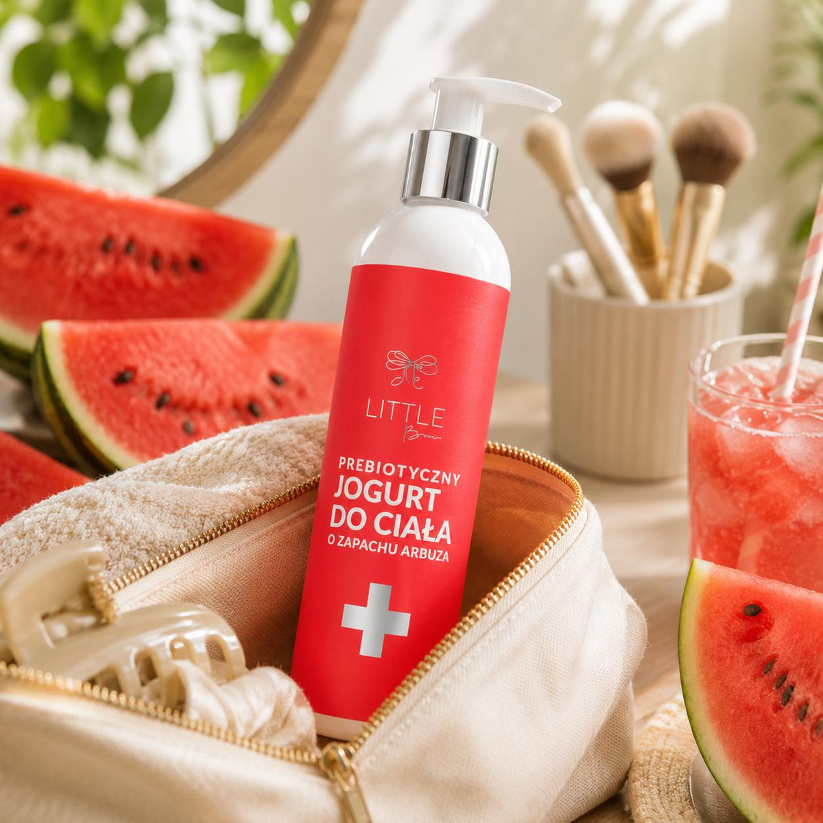 Jogurt prebiotyczny do ciała ARBUZ 300ml - NAWILŻENIE