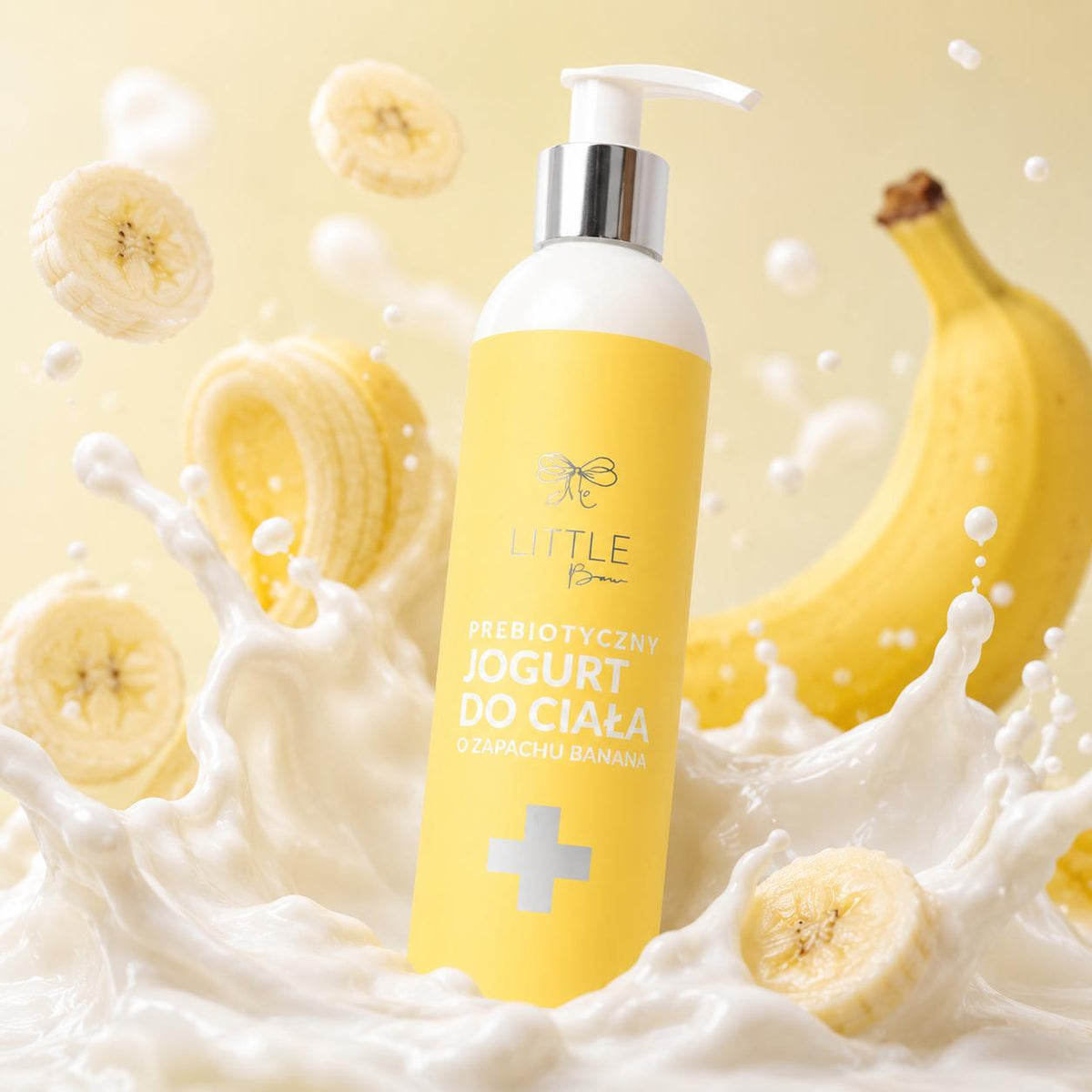Jogurt prebiotyczny do ciała BANAN 300ml - UJĘDRNIENIE