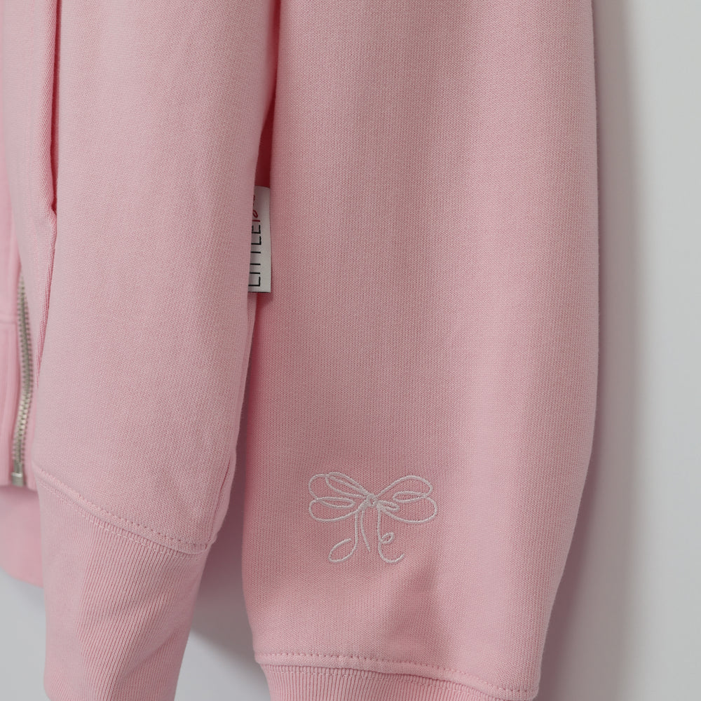
                  
                    Bluza z kapturem haft Little Bow na zamek - szelki
                  
                