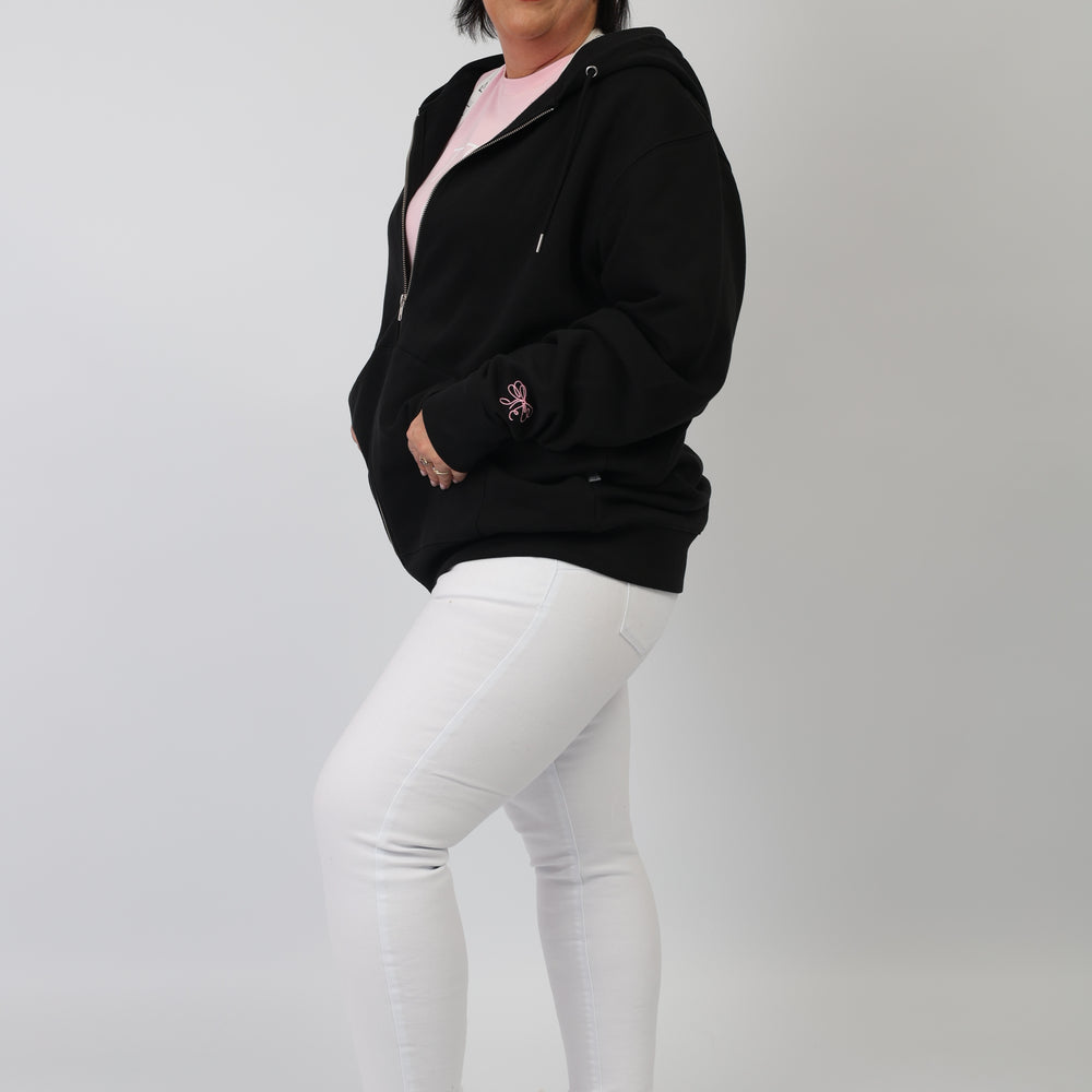 
                  
                    Bluza z kapturem haft Little Bow na zamek - szelki
                  
                