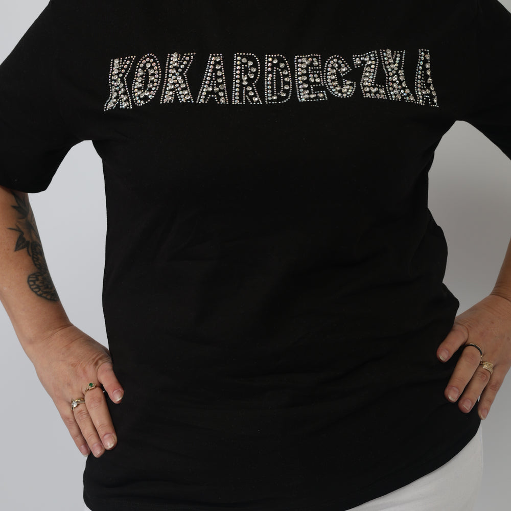 
                  
                    Koszulka napis kokardeczka cyrkonie
                  
                