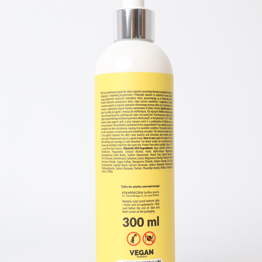 Jogurt prebiotyczny do ciała BANAN 300ml