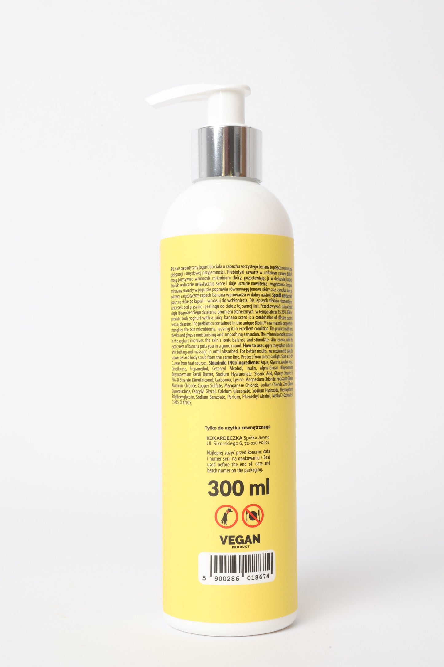 Jogurt prebiotyczny do ciała BANAN 300ml