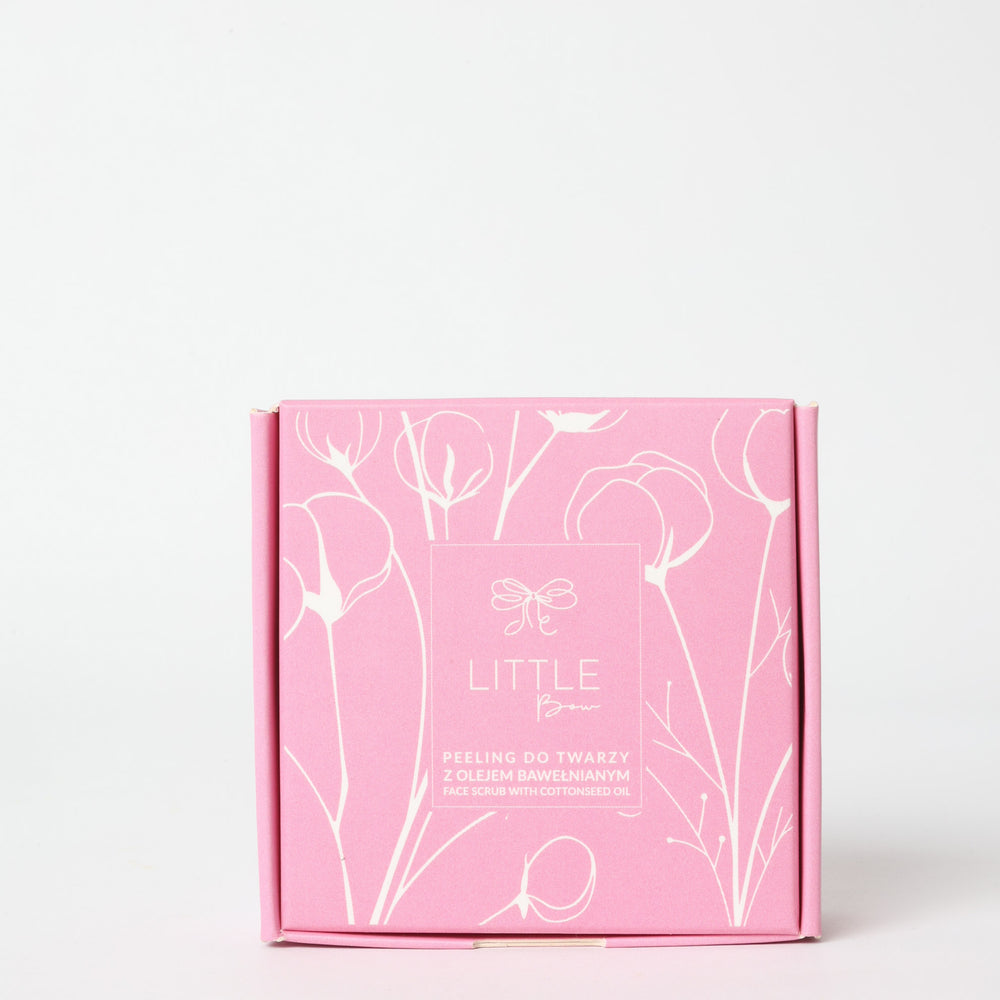 Peeling do twarzy z olejem bawełnianym Little Bow Cosmetics