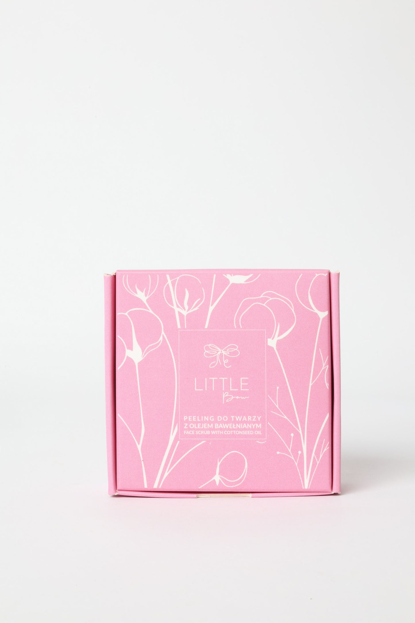 Peeling do twarzy z olejem bawełnianym Little Bow Cosmetics