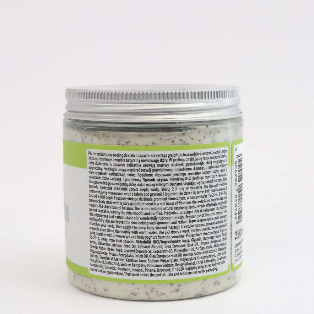 
                  
                    Peeling prebiotyczny do ciała GREJPFRUT 250ml - TRĄDZIK
                  
                
