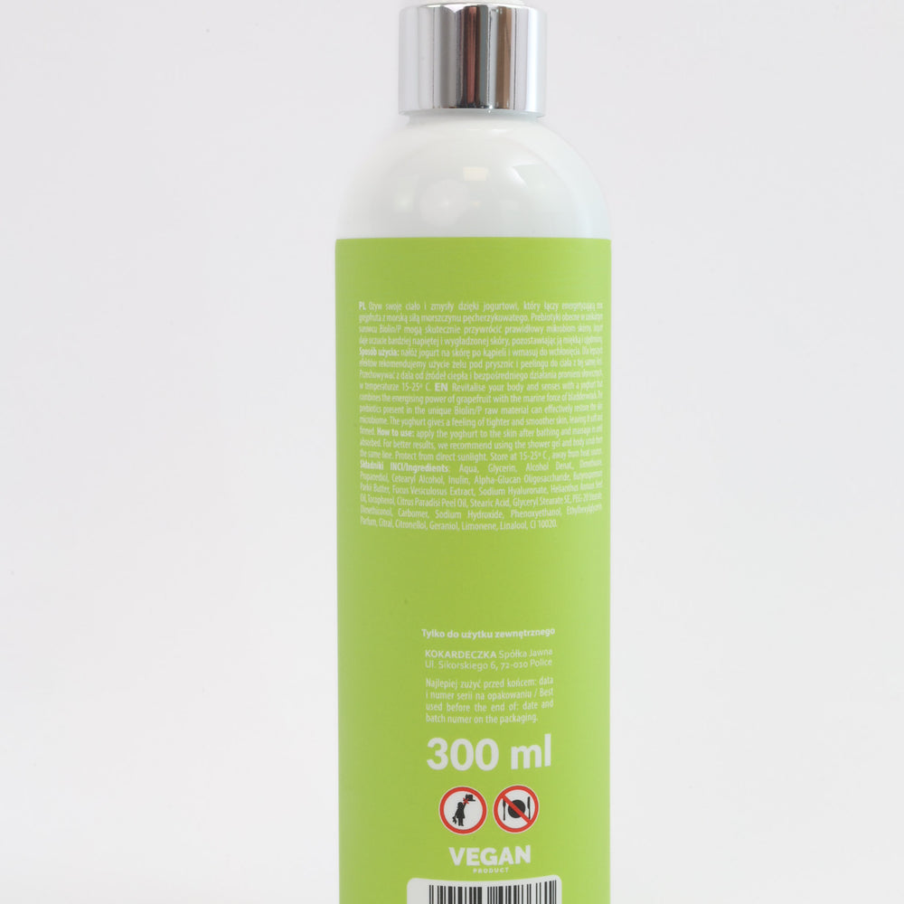 Jogurt prebiotyczny do ciała GREJPFRUT 300ml - TRĄDZIK