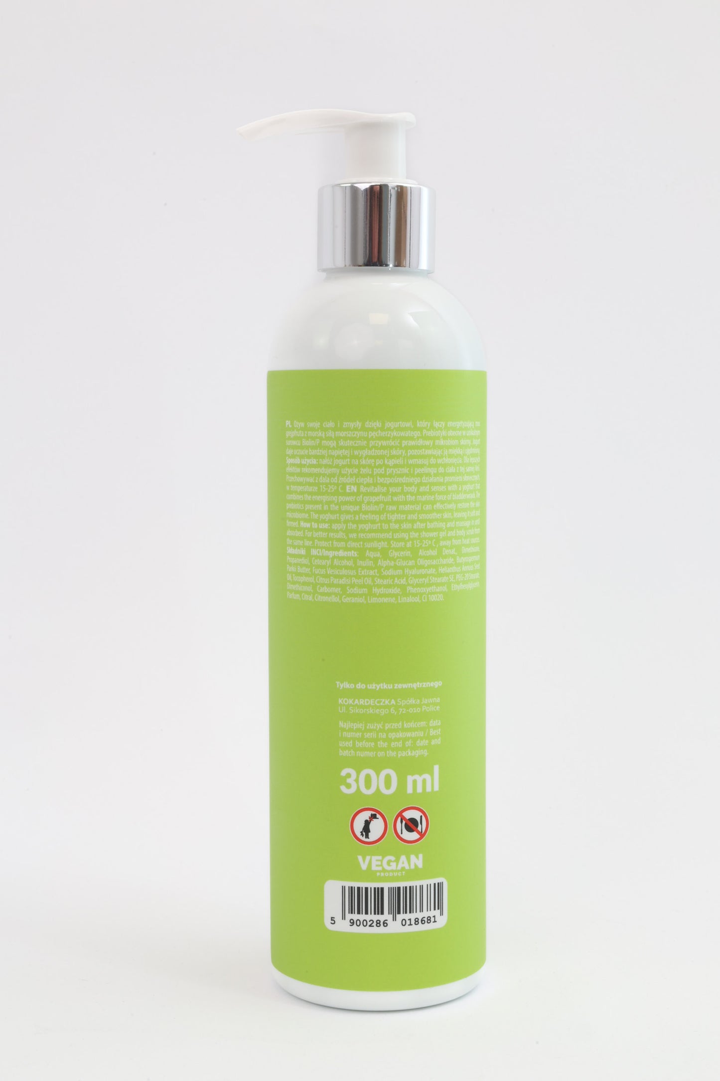 Jogurt prebiotyczny do ciała GREJPFRUT 300ml - TRĄDZIK